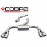 Audi S3 (8V) 5 door Sportback 2.0 TFSI Quattro 2013 -Cat Back Exhaust (Resonated)