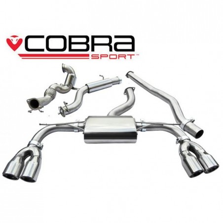 Audi S3 (8V) 5 door Sportback 2.0 TFSI Quattro 2013 -Turbo Back Exhaust (Sports Cat & Resonated)