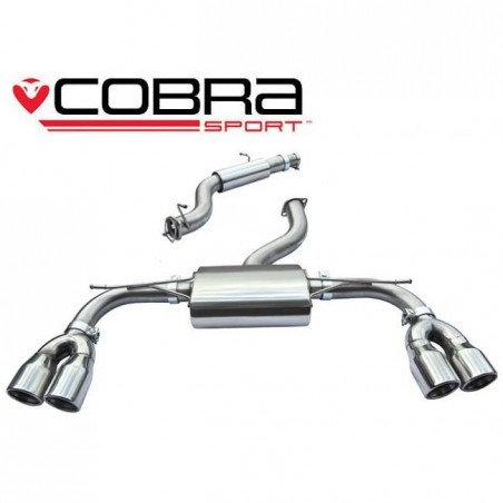 Audi S3 (8V) 5 door Sportback 2.0 TFSI Quattro 2013 -Cat Back Exhaust (Resonated)