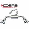 Audi S3 (8V) 5 door Sportback 2.0 TFSI Quattro 2013 -Cat Back Exhaust (Resonated)