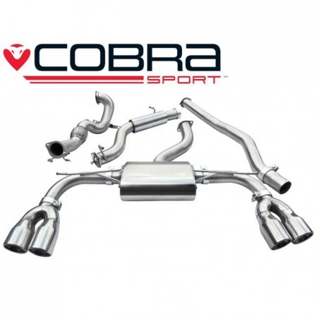 Audi S3 (8V) 5 door Sportback 2.0 TFSI Quattro 2013 -Turbo Back Exhaust (De-Cat & Resonated)