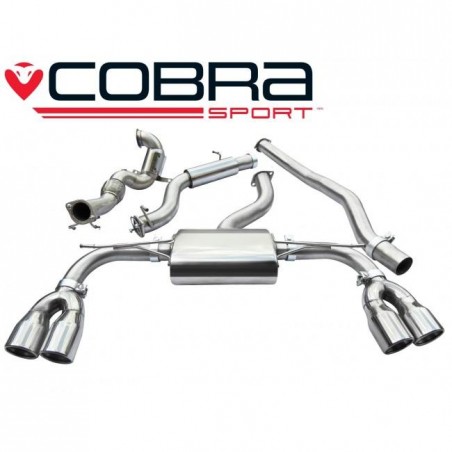 Audi S3 (8V) 5 door Sportback 2.0 TFSI Quattro 2013 -Turbo Back Exhaust (Sports Cat & Resonated)