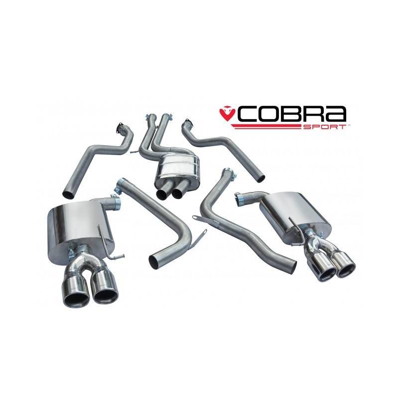 Audi S5 3.0 TFSI Coupe 2009 - Cat Back Exhaust (Non Resonated)