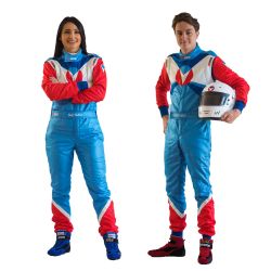 Mono ignífugo RRS EVO2 Michel Vaillant rojo y azul FIA 8856-2018