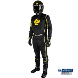 Mono ignífugo RRS EVO2 Vaillant Leader negro y amarillo FIA 8856-2018