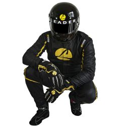 Mono ignífugo RRS EVO2 Vaillant Leader negro y amarillo FIA 8856-2018