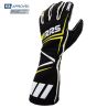 Guantes ignífugos RRS Dynamic 3 negro y amarillo FIA 8856-2018