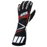 Guantes ignífugos RRS Dynamic 3 negro y rojo FIA 8856-2018