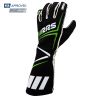 Guantes ignífugos RRS Dynamic 3 negro y verde FIA 8856-2018