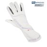 Guantes ignífugos RRS Virage 3 blanco con logo gris FIA 8856-2018