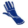 Guantes ignífugos RRS Virage 3 azul con logo blanco FIA 8856-2018