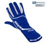 Guantes ignífugos RRS Virage 3 azul con logo blanco FIA 8856-2018