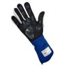 Guantes ignífugos RRS Virage 3 azul con logo blanco FIA 8856-2018