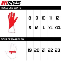 Guantes ignífugos RRS Virage 3 azul con logo blanco FIA 8856-2018