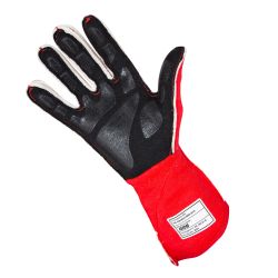 Guantes ignífugos RRS Virage 3 rojo con logo blanco FIA 8856-2018