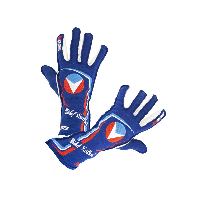 Guantes ignífugos RRS Michel Vaillant azul FIA 8856-2018