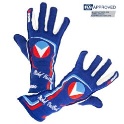 Guantes ignífugos RRS Michel Vaillant azul FIA 8856-2018