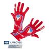 Guantes ignífugos RRS Michel Vaillant rojo FIA 8856-2018