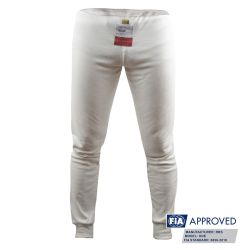 Pantalón ignífugo RRS ONE blanco FIA 8856-2018