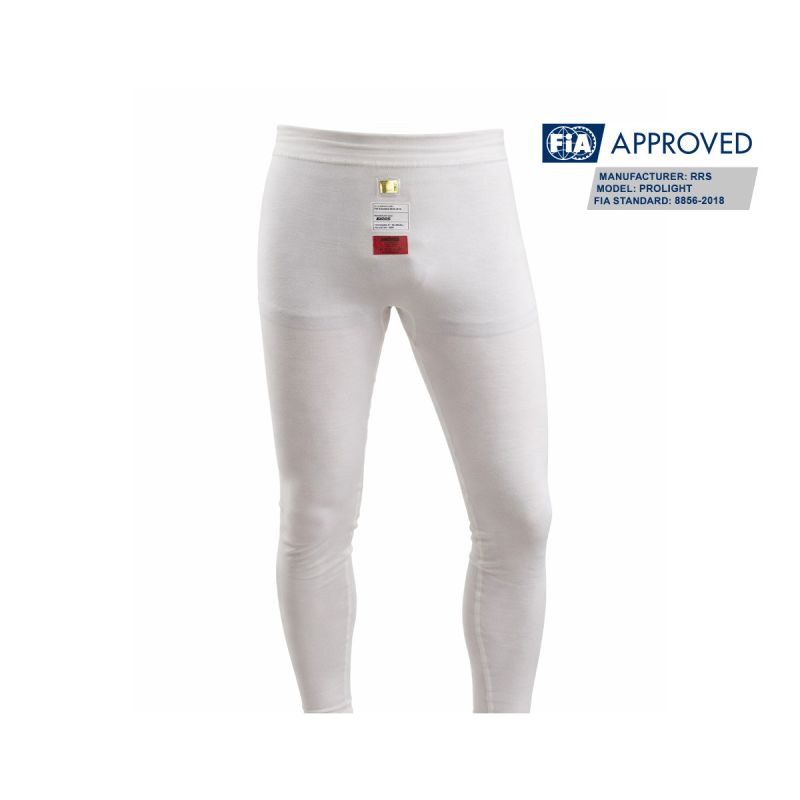 Pantalón ignífugo RRS Prolight blanco FIA 8856-2018