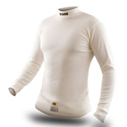 Camiseta ignífuga RRS Flex 2 blanca FIA 8856-2018