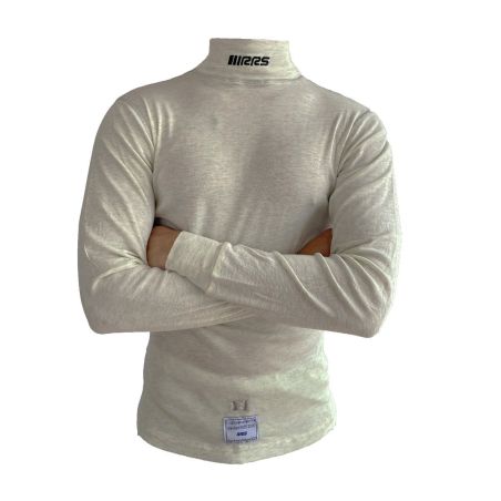 Camiseta ignífuga RRS Flex blanca FIA 8856-2018