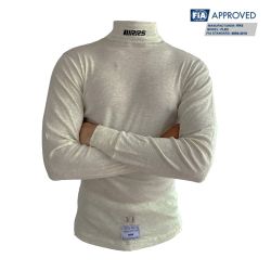 Camiseta ignífuga RRS Flex blanca FIA 8856-2018