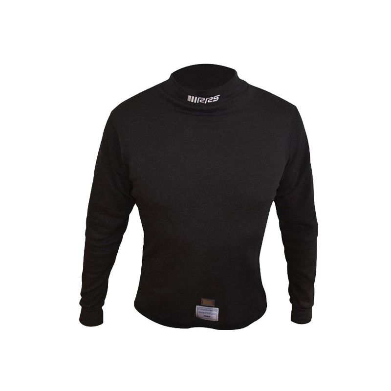 Camiseta ignífuga RRS Flex negra FIA 8856-2018