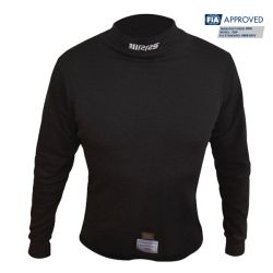 Camiseta ignífuga RRS Flex negra FIA 8856-2018