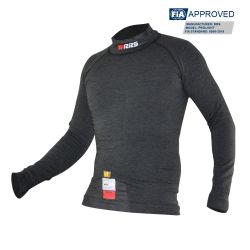 Camiseta ignífuga RRS Prolight negra FIA 8856-2018