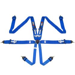 Arnés FIA RRS R6 de 6 puntos azul 2,9 kg FIA 8853-2016