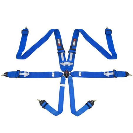 Arnés FIA RRS R6 de 6 puntos azul 2,9 kg FIA 8853-2016
