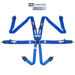 Arnés FIA RRS R6 de 6 puntos azul 2,9 kg FIA 8853-2016