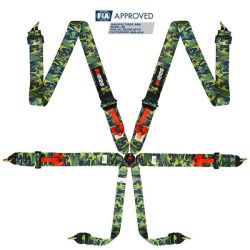 Arnés FIA RRS R6 de 6 puntos camuflaje 2,9 kg FIA 8853-2016