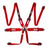 Arnés FIA RRS ONE HANS de 6 puntos rojo FIA 8853-2016