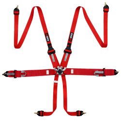 Arnés FIA RRS PRO-H de 6 puntos rojo HANS 2,58 kg FIA 8853-2016
