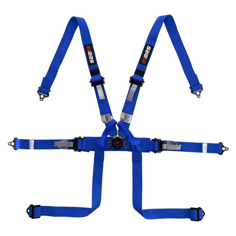 Arnés FIA RRS Monoplaza 2" HANS de 6 puntos azul