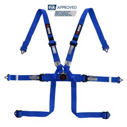 Arnés FIA RRS Monoplaza 2" HANS de 6 puntos azul