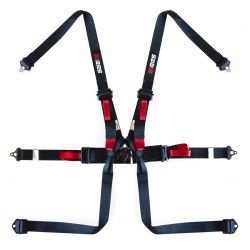 Arnés FIA RRS Monoplaza 2" HANS de 6 puntos negro