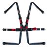 Arnés FIA RRS Monoplaza 2" HANS de 6 puntos negro