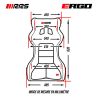 Asiento baket RRS ERGO FIA 8855-2021 con soportes laterales