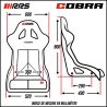 Asiento baket RRS COBRA de polipiel FIA 8855-1999