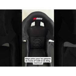 Asiento baket RRS Racing Pro negro (no FIA)