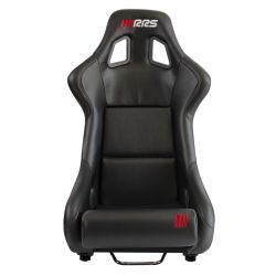 Asiento baket RRS Racing negro de polipiel con soportes y corredera (no FIA)