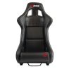 Asiento baket RRS Racing negro de polipiel con soportes y corredera (no FIA)