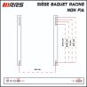 Asiento baket RRS Racing negro de polipiel con soportes y corredera (no FIA)