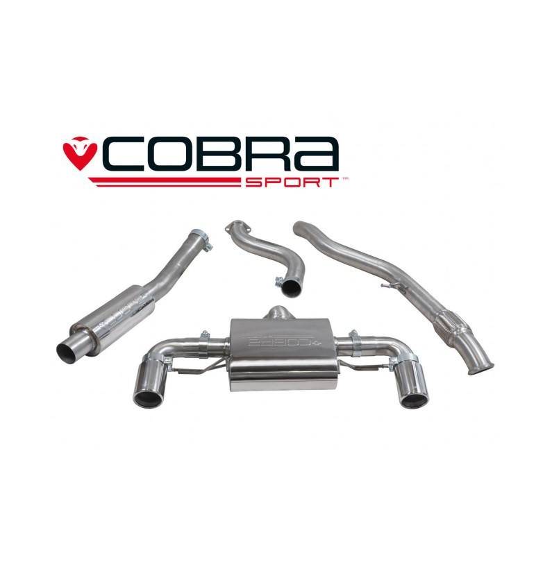 BMW M135i 3 & 5 Door (F20 & F21) June 2013- Cobra Sport / Cat Back Exhaust (Resonated)