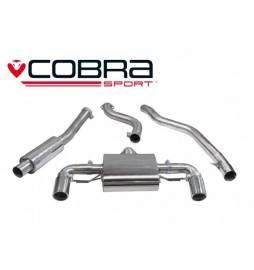 BMW M140i 3 & 5 Door (F20 & F21 LCI) 2015- Cobra Sport / MANUAL GEARBOX - Cat Back Exhaust (Resonated)