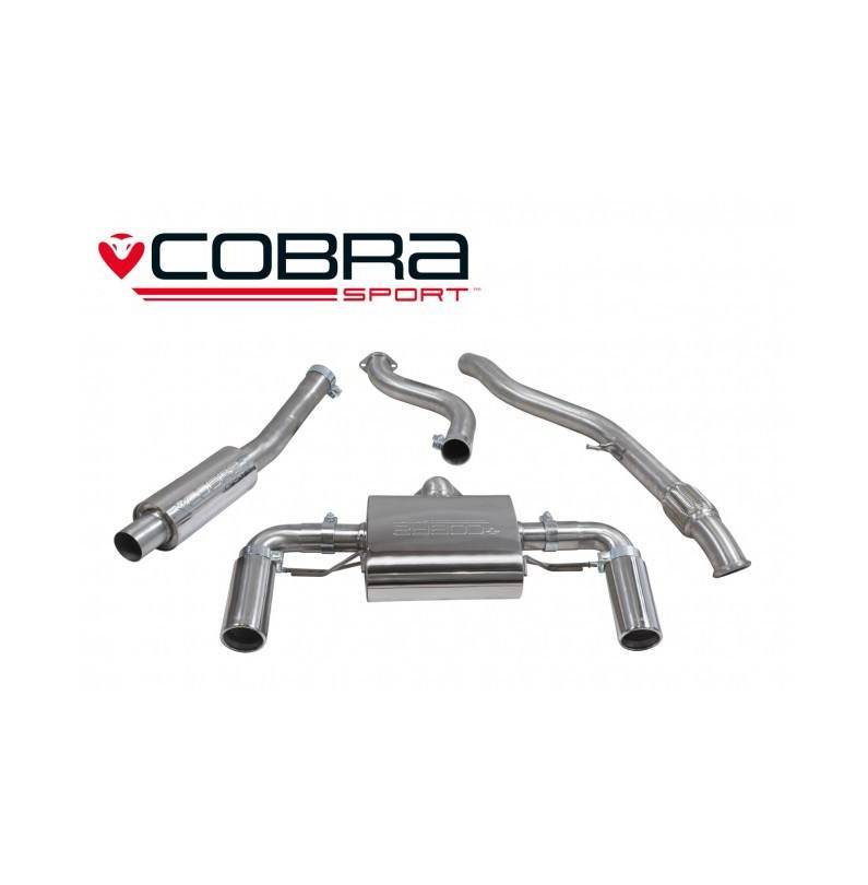 BMW M235i (F22) 2014-/BMW M235i (F22) 2014- Cobra Sport / Cat Back Exhaust (Resonated)