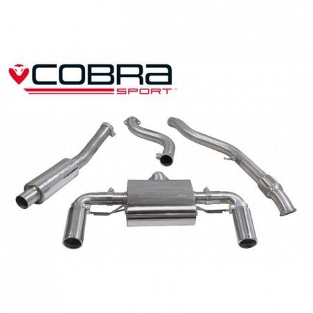 BMW M235i (F22) 2014-/BMW M235i (F22) 2014- Cobra Sport / Cat Back Exhaust (Resonated)